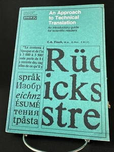 Ein Ansatz zur technischen Übersetzung, C.A. Finch 1969 - Bild 1 von 13