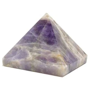 Natural Amethyst Pyramid Purple Chevron Universe Crystal Energy Tower Healing - Picture 1 of 3