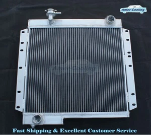 New Aluminum Radiator For Toyota Land Cruiser 1979-84 BJ40 BJ42 3.4 L4 MT 1979 - Picture 1 of 7