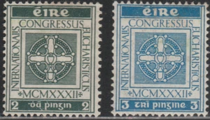 Ireland 1932 SC# 85 - 86 - International Eucharistic Congress - M-H Lot # 002 - Picture 1 of 2