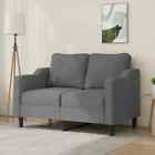  Sofa 2-Sitzer, Loungesofa Couch mit Armlehnen Rckenkissen, Wohnzimmersofa W7Z1