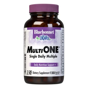 Bluebonnet Multi One (With Iron) 120 Vegetable Caps, Daily Nutritional Support - Picture 1 of 4