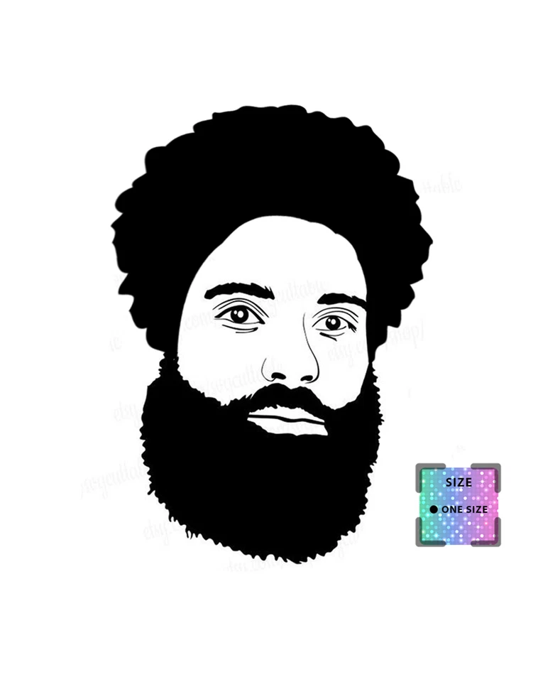 Afro Beard & Moustache Set Moustache Eyebrows Hairpiece Curly Cosplay Halloween - Image 1 of 1