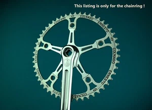 ERNESTO COLNAGO PANTO OFMEGA 52T 144BCD CHAINRING VGC FITS SUPER RECORD CRANK - Picture 1 of 12
