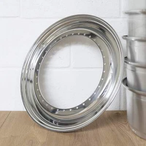 16" - 18" 0,0" BBS RS RF 34 Schraubenloch Alu Außen Radlippe 3 Stück geteilte Felge - Bild 1 von 1