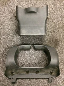 1997-2004 PORSCHE BOXSTER  986 STEERING COLUMN BOTH TRIM COVERS  BLACK  - Picture 1 of 3