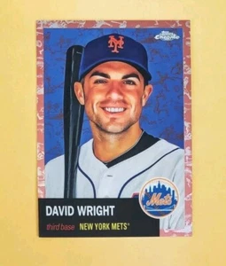 2022 Topps Chrome Platinum Toile Rose Gold /75 David Wright #337 Refractor SSP - Picture 1 of 4