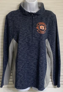 Women's Auburn Tigers 1/4 Zip Fleece Pullover Jacket, XL, by Creative Apparel - Picture 1 of 4