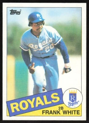 1985 Topps Baseball Frank White #743 Kansas City Royals - Image 1 of 2