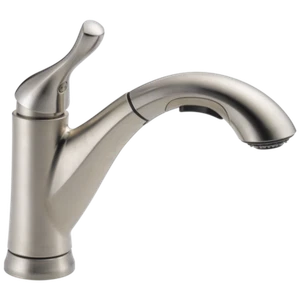Delta Grant Pullout Kitchen Faucet Stainless-Certified Refurbished - Picture 1 of 8