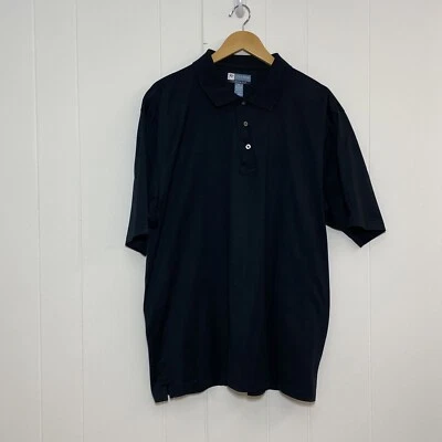 Polo de golf Jos A Bank Leadbetter para hombre XL negro algodón bordado logotipo Foto 1 de 4