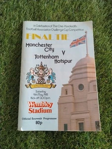 Vintage FA Cup Final Programme 1981 100 Years Anniversary Man City V Tottenham - Picture 1 of 4