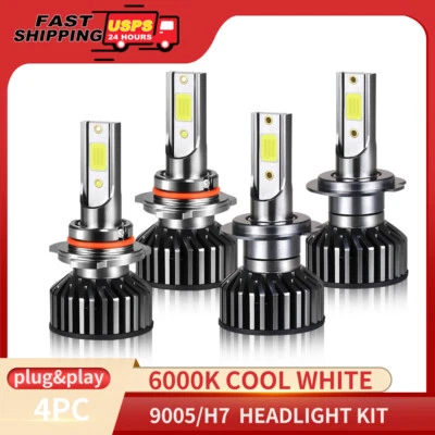 Para BMW 528i 540i 1997-2000 Farol de LED Lâmpadas de Feixe Alto Baixo Branco Cool Combo - Imagem 1 de 4