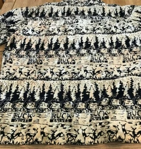 Buck Knives Hawaiian Style Fishing Shirt, Size 3 XL Lightly Used Excellent - Picture 1 of 4