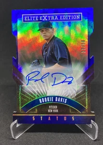 2015 Panini Elite Extra Rookie Davis Status Autograph Blue Die-Cut /50 Yankees - Bild 1 von 2