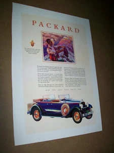 1929 Packard dual-cowl Phaeton mid-size mag car ad - Picture 1 of 1