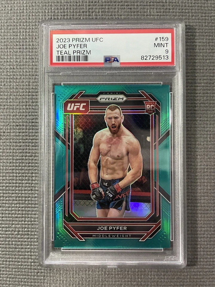 2023 UFC Prizm Joe Pyfer RC Teal #'d /49 PSA 9 POP 2 With NONE graded higher - Image 1 of 2