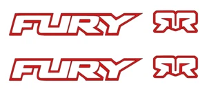 FURY ARRMA DIE-CUT Decal Sticker ( 4 PCS ) RC Car Truck NEW - Picture 1 of 11