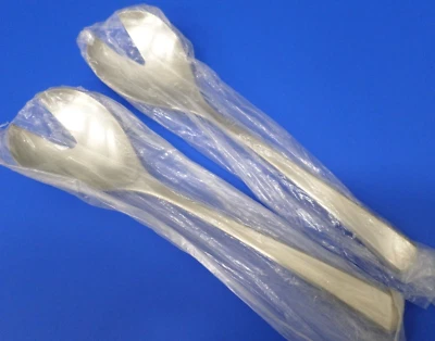 2 - WMF Cromargan DOMUS-BRASILIA Satin Stainless Spain SALAD SERVING FORKS - New - Image 1 of 4