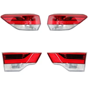 For 2017-2019 Toyota Highlander Left&Right Side Tail Light Outer+Inner One Set - Picture 1 of 9