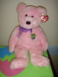 Ty Eggs Beanie Buddy Pink Bear For Easter - Picture 1 of 4