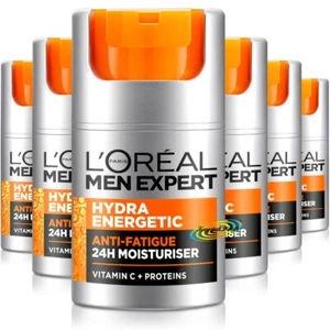 6x Loreal Men Expert HYDRA ENERGETIC Daily Anti Fatigue Face Moisturiser 50ml - Bild 1 von 1