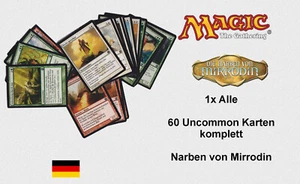 Magic - Cicatrices de Mirrodin - Todas las 60 cartas Uncommon Non-Foil completas casi nuevas EXCELENTE - Imagen 1 de 2
