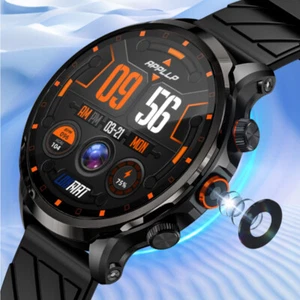 Men Smart Watch 4G Large Touch Screen Phone with Camera Smartwatch for Women Men - Picture 1 of 15