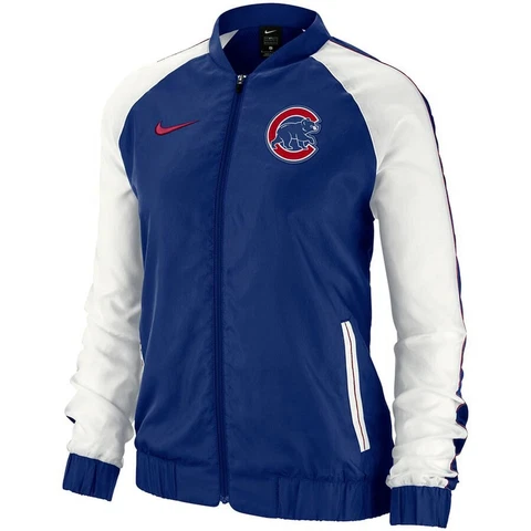 Nike Chicago Cubs Varsity Full-Zip Jacket Women's Size Large Royal Blue Cover