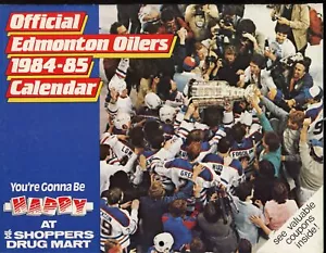 Official Edmonton Oilers Wayne Gretzky 1984-85 Calendar 177697 - Picture 1 of 1