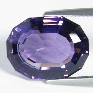 13.20 Excellent Natural Purple Amethyst Oval Custom Cut Loose Gemstone Ref -VDO - Picture 1 of 3