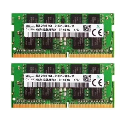 Hynix DDR4 16GB (2X8GB) 2133MHz PC4-17000 2RX8 SODIMM Memory Ram HMA41GS6AFR8N - Image 1 of 4