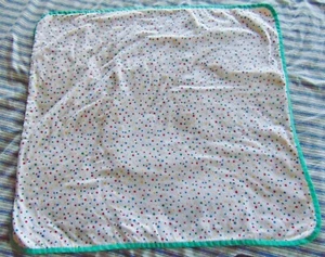 Handmade Polka Dots Flannel 2 sided Baby Blanket - Picture 1 of 3