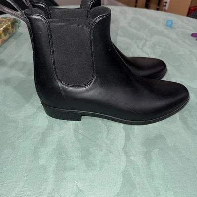 Botas de lluvia J Crew Mercantile negras al tobillo - para mujer talla 11 Foto 1 de 4