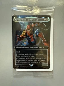 Magic The Gathering MTG Marvel Legends  Spectacular Spider-Man Promo Card Sealed - Picture 1 of 2