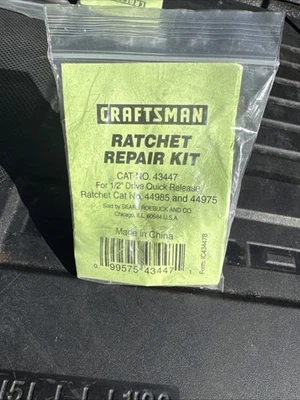 "Kit de reparación de trinquete de accionamiento Sears Craftsman Nos 1/2"" 43447 para 44985 44975 Quik" Foto 1 de 4