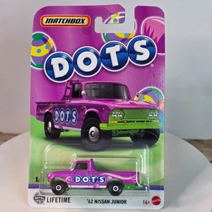Matchbox Dots 62 Nissan Junior 1/6 Die-Cast Collectible Toy Car Purple & Green - Picture 1 of 17