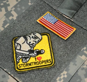 US AFSOC TACP JTAC CCT COMBAT CONTROL vêlkrö 2" 2-TAB: US FLAG + STORMTROOPERS - Picture 1 of 12