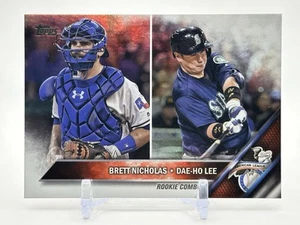 2016 Topps Update Rookie Combos Brett Nicholas Dae-ho Lee RC Rainbow Foil #US57 - Picture 1 of 2