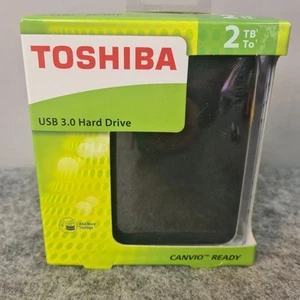 Toshiba Hard Drive 2TB CANVIO Ready USB 3. External Portable Hard Disk Drive HDD - Picture 1 of 4