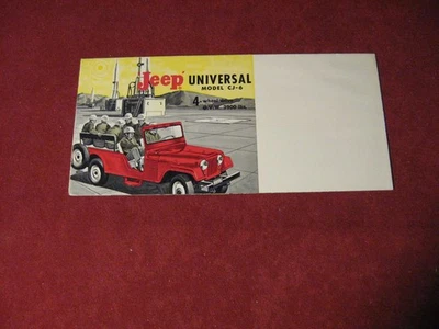 1962 Jeep Willys CJ-6 Sales Brochure Booklet Catalog Original - Image 1 of 4