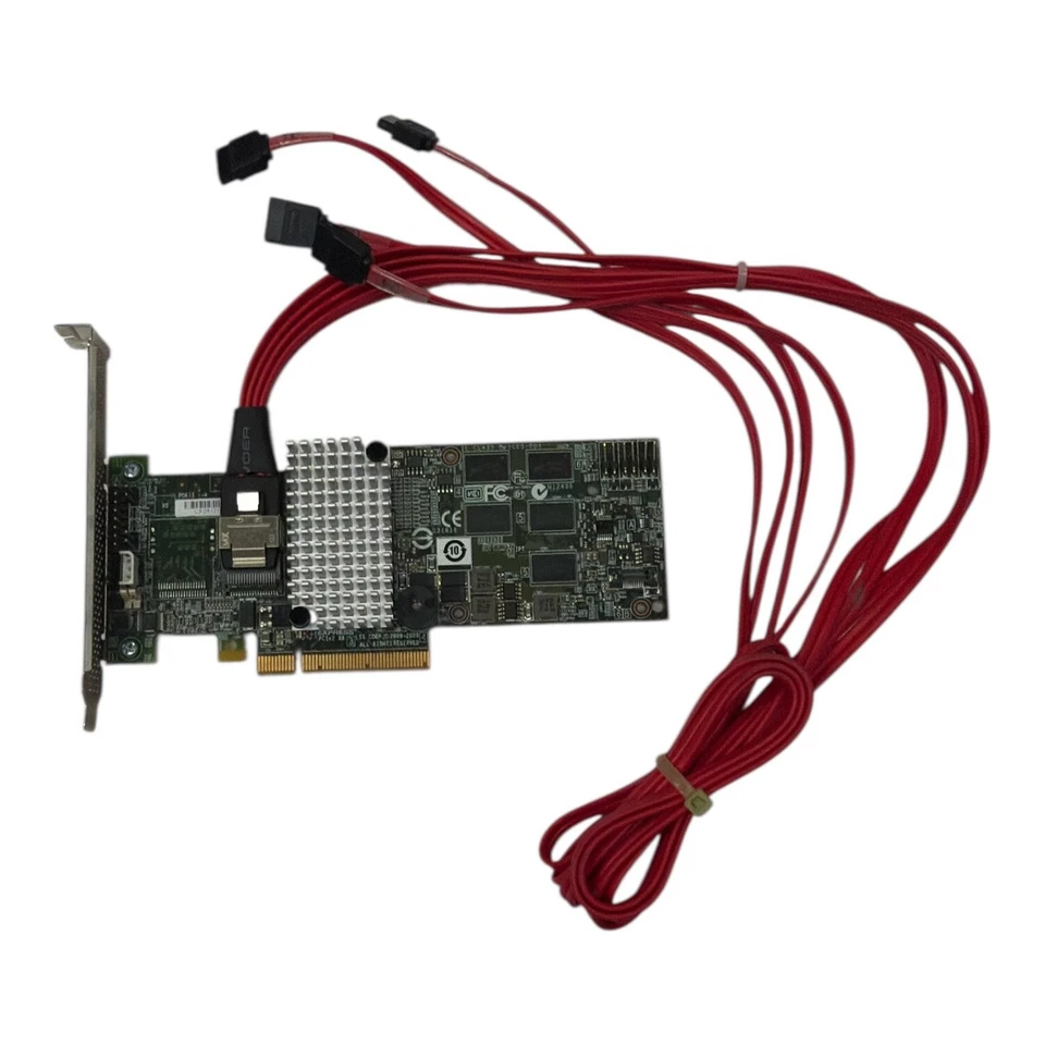LSI SAS 9260-4i Raid-Controller 4 Kanal 6G PCIe x8 512MB mit Kabel auf 4x SATA - Bild 1 von 1