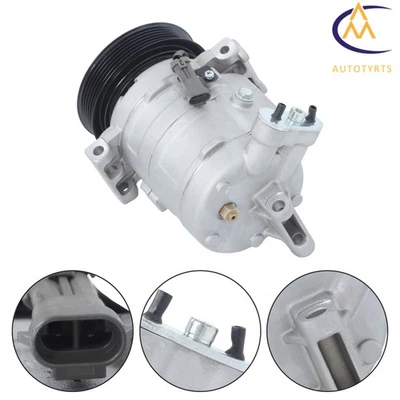 For Chevrolet Equinox 2010-11 2.4L A/C AC Compressor w/5 Pulley Groove 20879988 Foto 1 de 4