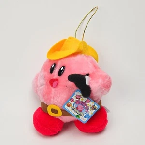 Kirby of the Stars Quick Draw Kirby Plush Rare TAKARA Retro Cowboy 1993 Vintage - Picture 1 of 6