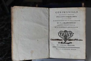 1769 - CERIMONIALE SECONDO L'ORDINE DELLA SANTA ROMANA CHIESA - Picture 1 of 9