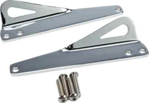 HD Chrome Batwing Fairing Tie Down Brackets Harley Tri Glide Ultra 09-13 - Picture 1 of 3
