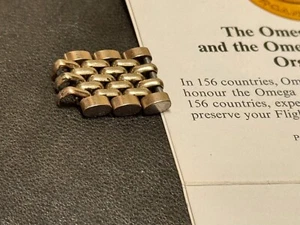 ¡Último! Eslabones de correa de reloj Omega Seamaster Constellation Beads of Rice de oro vintage - Imagen 1 de 6