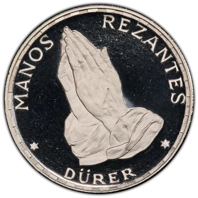 EQUATORIAL GUINEA: 1970 50 Pesetas PCGS PR67DCAM ——— SCARCE SILVER COMMEMORATIVE - Image 1 of 2