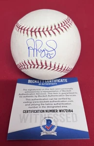 ALBERT PUJOLS SIGNED BASEBALL BECKETT BAS CARDINALS DODGERS ANGELS 4 - Picture 1 of 3
