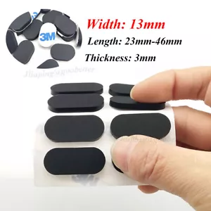Ovale Gummi-Aufklebefüße selbstklebend Träger Bumper Pads 13 mm breit 3 mm dick - Bild 1 von 11